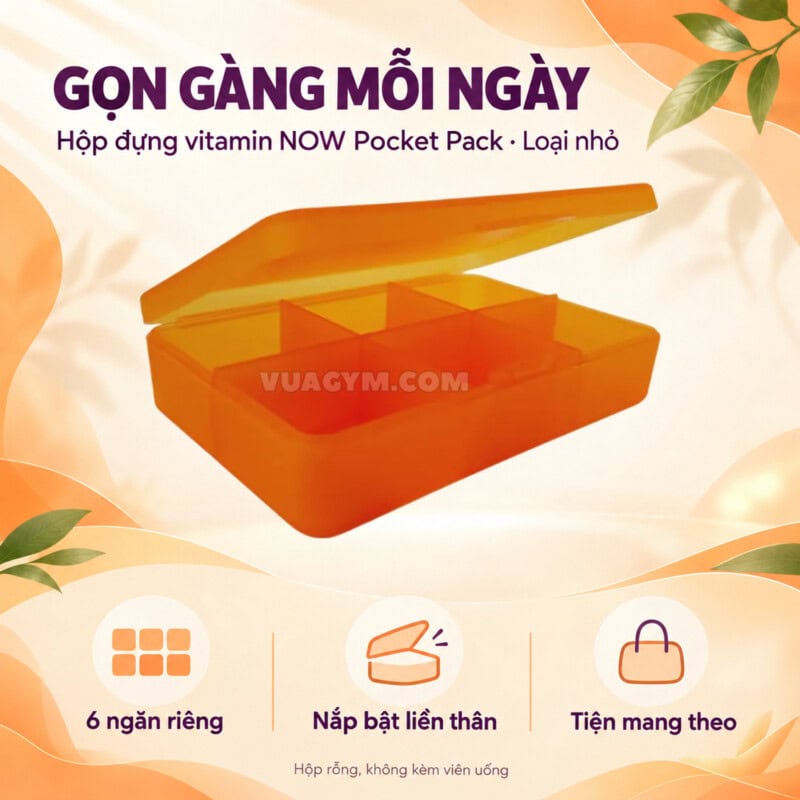 Ảnh sản phẩm NOW - Hộp đựng Vitamin Pocket Pack (Nhỏ) - 4