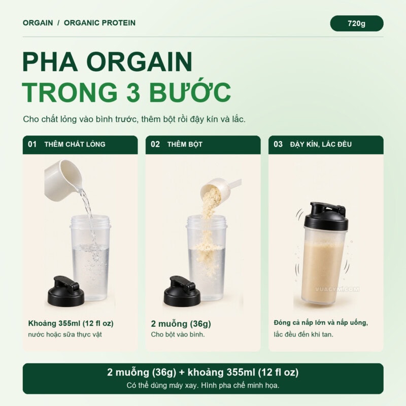 Ảnh sản phẩm Orgain - Organic Protein (720g) - 3